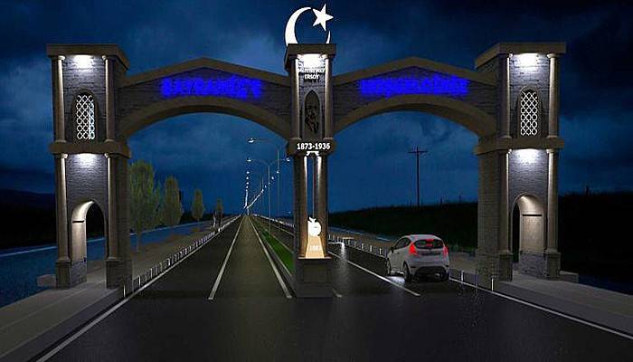 Bayramiç’e muhteşem giriş takı