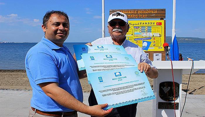Barış Plajı’na ‘mavi bayrak’ beşinci kez verildi (VİDEO)