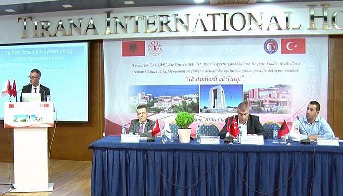 ÇOMÜ ve Türk Eğitim Sistemi Tiran’da Tanıtıldı