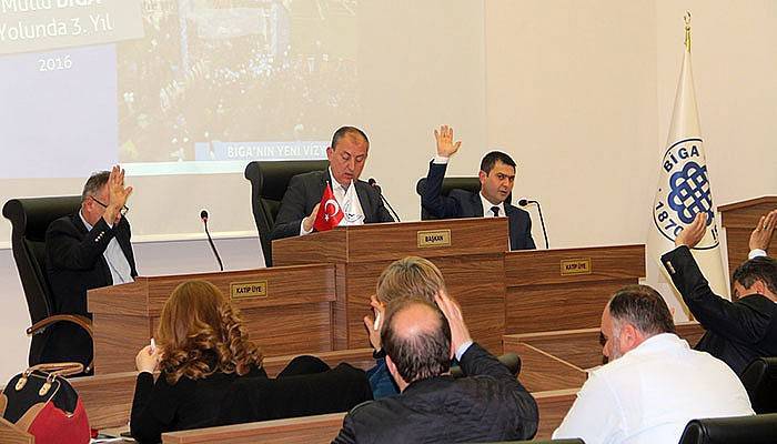 Biga Belediye meclisi toplandı