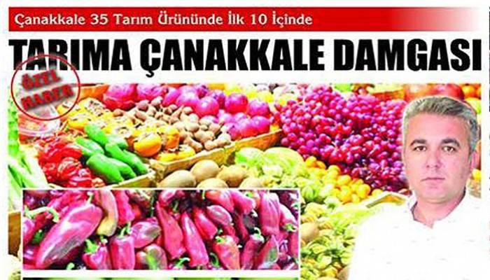 Çanakkale 35 tarım ürününde ilk 10 içinde