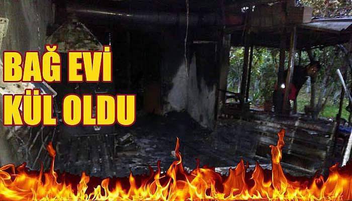 Çanakkale'de bağ evi, çıkan yangında kullanılmaz hale geldi