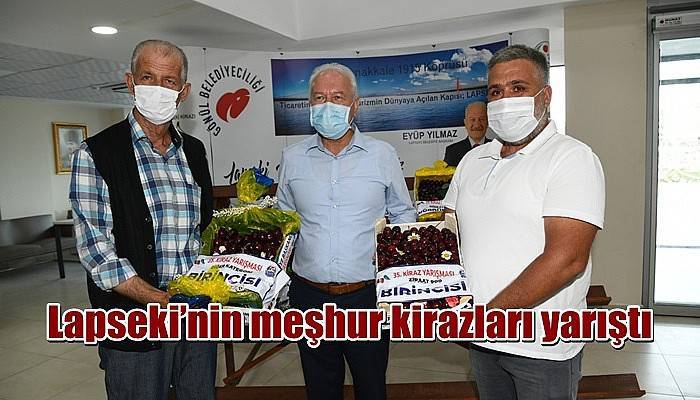 Lapseki’nin meşhur kirazları yarıştı