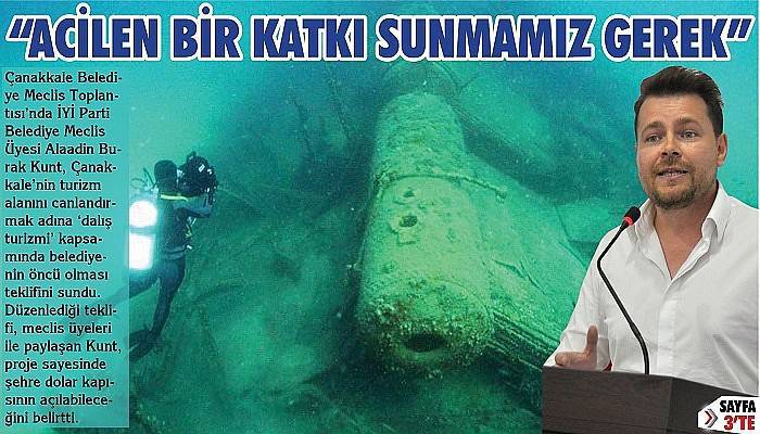 “Dalış turizmi için bu potansiyele acilen bir katkı sunmamız gerek”