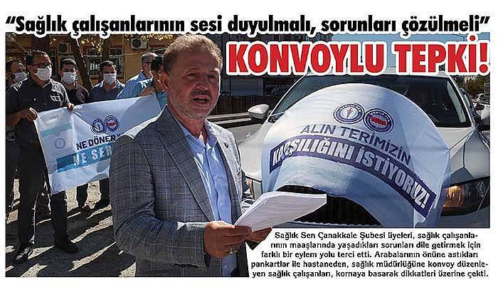 Konvoylu tepki! (VİDEO)