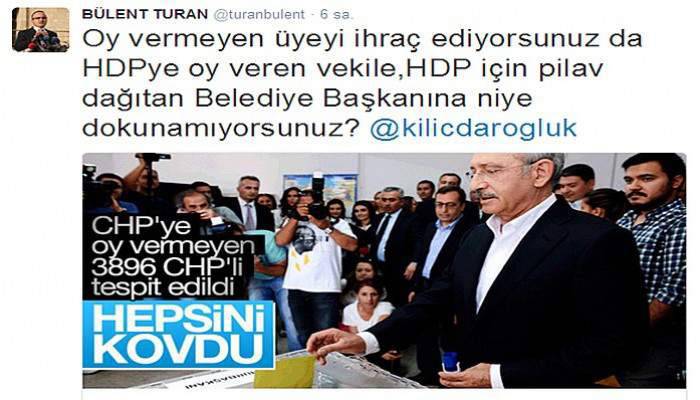 Ak Parti’li Turan, CHP Lideri Kılıçdaroğlu’na sordu!