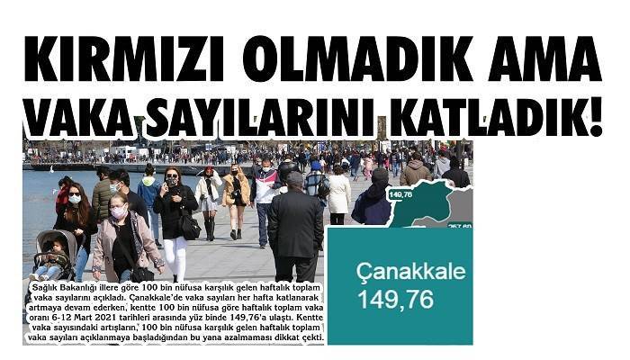 Kırmızı olmadık ama vaka sayıları katlanarak artıyor!