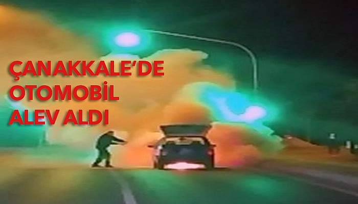 Otomobil alev alev