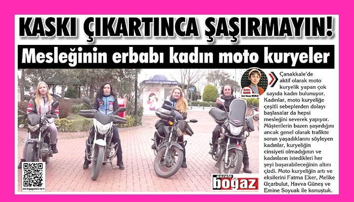 Kadın moto kuryeler: 'HER ŞEYİ BAŞARABİLECEĞİMİZİ KANITLIYORUZ' (VİDEO)