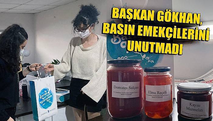 Başkan Gökhan, basın emekçilerini unutmadı