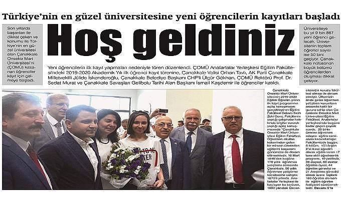Türkiye’nin en güzel üniversitesine kayıtlar başladı Hoş geldiniz (VİDEO)