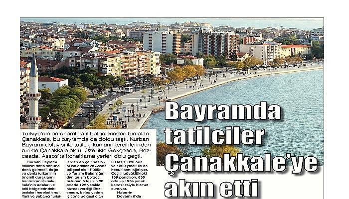 Bayramda tatilciler Çanakkale’ye akın etti