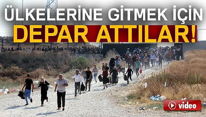 Ülkelerine gitmek için ’depar’ attılar