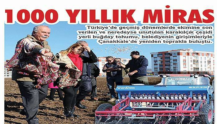 Karakılçık Buğdayı toprakla buluştu