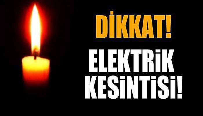 Çanakkale'de hafta sonu elektrik kesintisi!