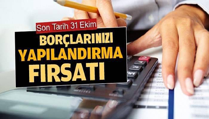 Belediye borçlarını 31 Ekim' kadar yapılandırabilirsiniz!