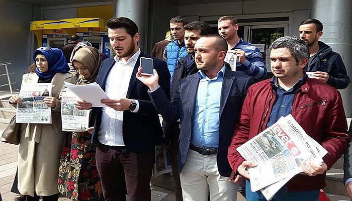 Kılıçdaroğlu'na 'evet' gazetesi yolladılar (VİDEO)