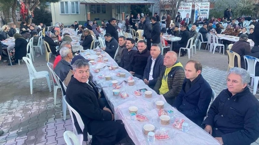 MHP Ayvacık Belediye Başkan Adayı Muharrem Şahin, Ayvacık’ta İftar Yemeği Verdi