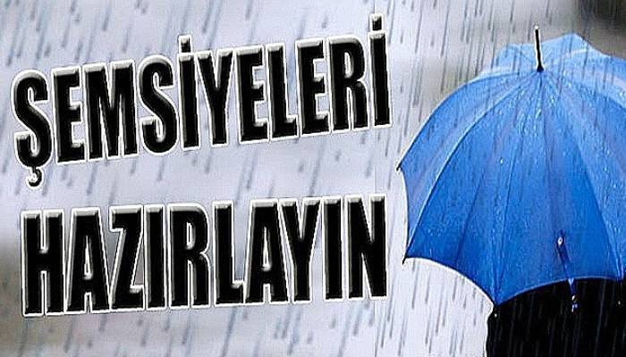 Meteorolojiden yağmur tahmini!