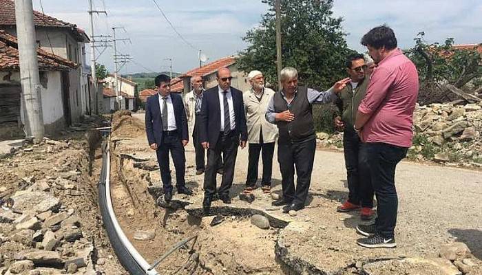 Biga Kaymakamı Kanalizasyon ve İçme Suyu Çalışmalarını İnceledi