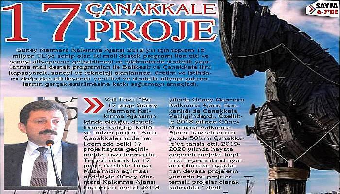 17 proje Çanakkale’nin değerine değer katacak (VİDEO)