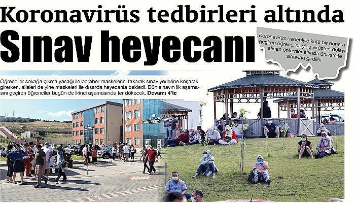 Koronavirüs tedbirleri altında Sınav heyecanı