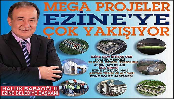 Mega projeler Ezine’ye çok yakıştı