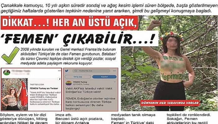 DİKKAT…! HER AN ÜSTÜ AÇIK, ‘FEMEN’ ÇIKABİLİR…!