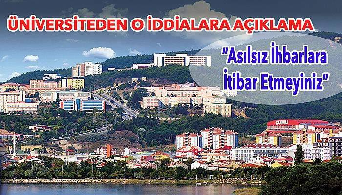 ÇOMÜ'den o iddialara yönelik açıklama