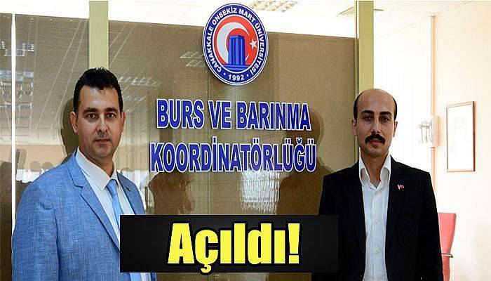 ÇOMÜ'de Burs ve Barınma Koordinatörlüğü açıldı