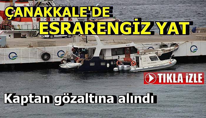 Şüpheli yat limana bağlandı