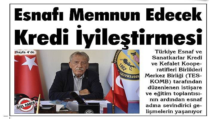 Esnafı Memnun Edecek Kredi İyileştirmesi