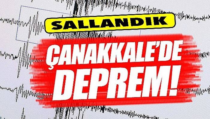 Ayvacık açıklarında 4,3 büyüklüğünde deprem!