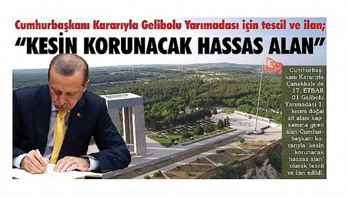 “KESİN KORUNACAK HASSAS ALAN”
