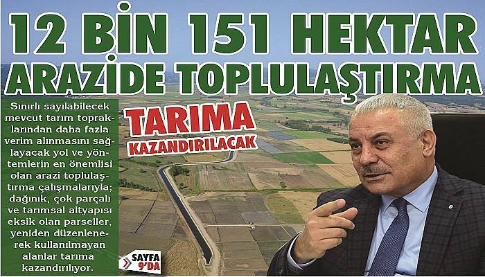 Çanakkale’de Arazi Toplulaştırma Çalışmaları