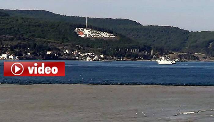 Çanakkale Boğazı'nın rengi değişti (VİDEO)