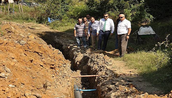 Çavuşköy’deki çalışmaları yerinde inceledi