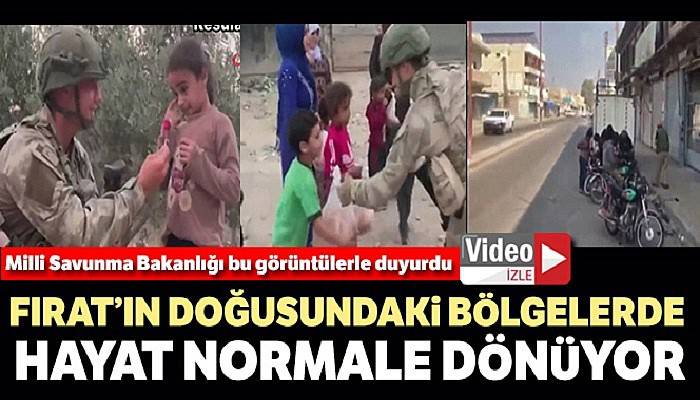 MSB: 'Fırat'ın doğusundaki bölgelerde hayat normale dönüyor'