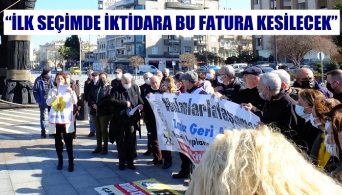 Zamlanan Faturaları Yakarak Tepki Gösterdi
