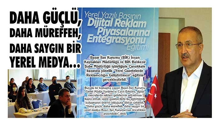 “Daha güçlü, daha müreffeh, daha saygın bir yerel medya”