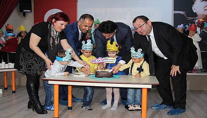 Şadan Doğan Anaokulunda 100’üncü gün