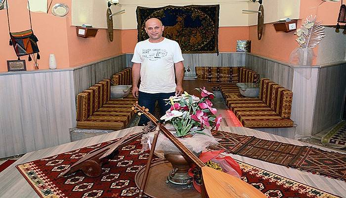 Tarihi hamam kafe oldu (VİDEO)