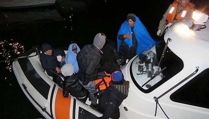 Ayvacık açıklarında 51 kaçak yakalandı