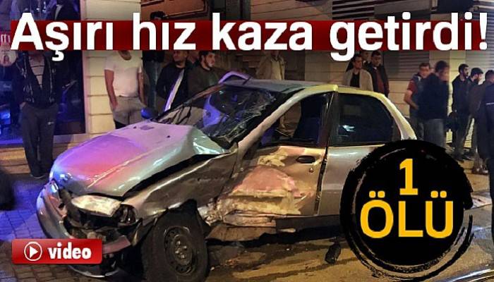 Aşırı hız kaza getirdi!