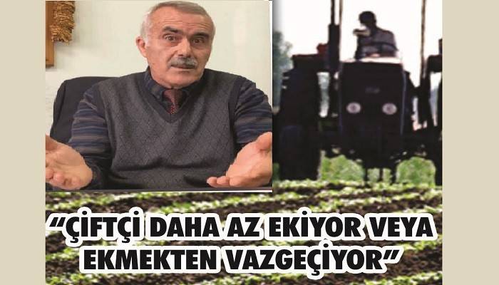ÇOMÜ Ziraat Fakültesi Tarla Bitkileri Bölümü Öğretim Üyesi Prof. Dr. Harun Baytekin; 'ÇİFTÇİ DAHA AZ EKİYOR VEYA EKMEKTEN VAZGEÇİYOR'