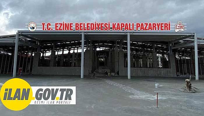 EZİNE PAZAR YERİNDE PERONLAR KİRAYA VERİLECEK