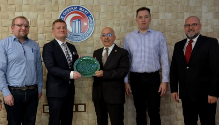 Belarus Heyetiyle ÇOMÜ Arasında İşbirliği