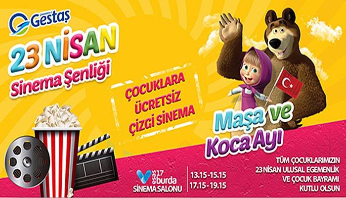 Gestaş, çocukları sinemaya götürüyor