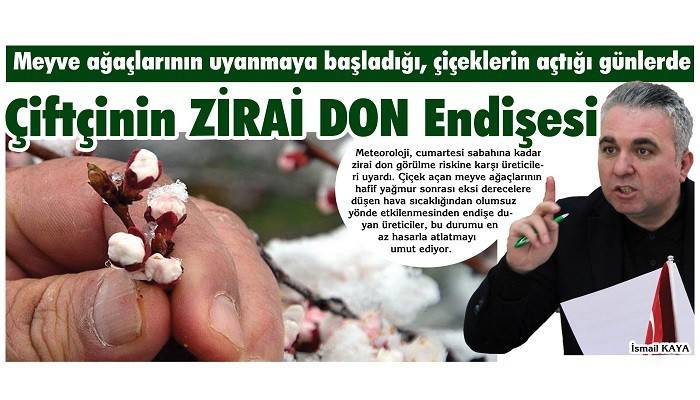 Don uyarısına karşı üreticiler endişelendi!