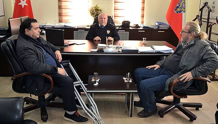 Gazeteciler yeni müdüre konuk oldu
